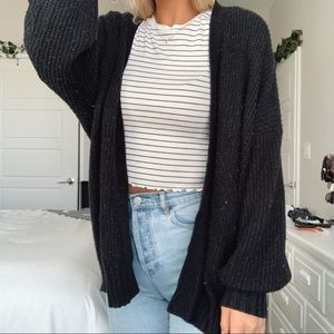 Black Knit Cardigan